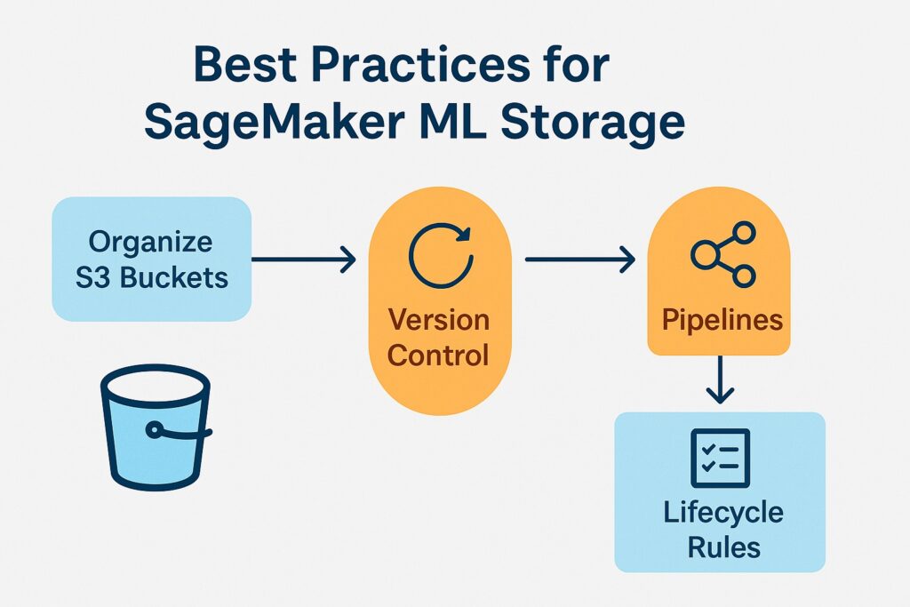 SageMaker storage best practices workflow diagram