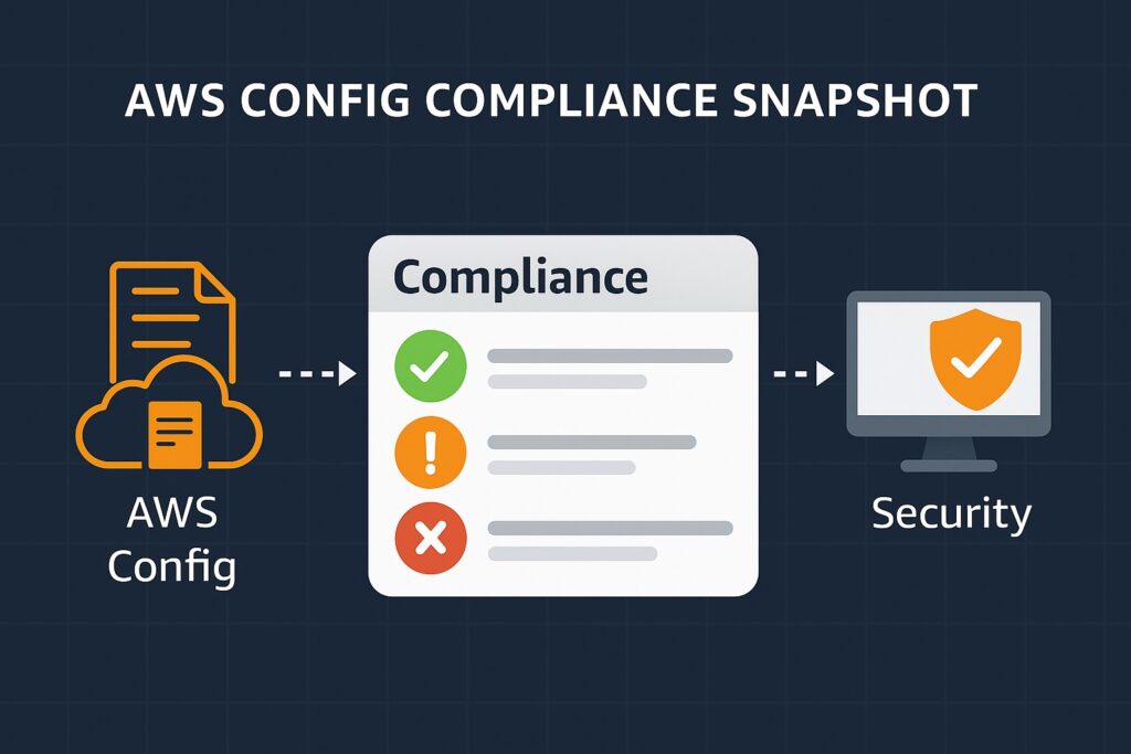 AWS Config detecting configuration drift and enabling automated compliance remediation.